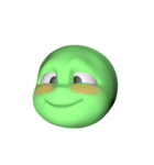 GreenFaceMan（個別スタンプ：19）