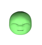 GreenFaceMan（個別スタンプ：21）