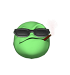 GreenFaceMan（個別スタンプ：28）