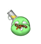 GreenFaceMan（個別スタンプ：34）