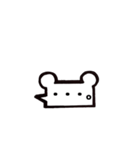 くまさん吹き出し（個別スタンプ：16）