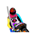 Moto Race Rainbow-colored Riders 96 @02（個別スタンプ：5）