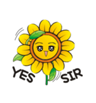 Sunflower and okra（個別スタンプ：23）