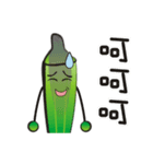 Sunflower and okra（個別スタンプ：34）