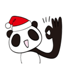 クリスマスおひとり様 パンダさん（個別スタンプ：34）