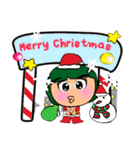 NaNa.V17 Merry Christmas.（個別スタンプ：9）