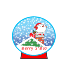 Merry X'Mas ＆ Happy New Year by Snowman（個別スタンプ：1）