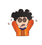 Nerd Curly Clumsy（個別スタンプ：5）
