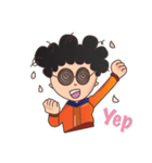 Nerd Curly Clumsy（個別スタンプ：6）