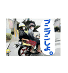 旧車でバイクでブンブンブーン！（個別スタンプ：3）