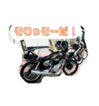 旧車でバイクでブンブンブーン！（個別スタンプ：22）