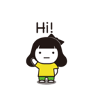 【日常】ゆる女子【第二弾】英語バージョン（個別スタンプ：1）