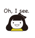 【日常】ゆる女子【第二弾】英語バージョン（個別スタンプ：19）