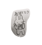 うさぎが大好きでスタンプ作りました。（個別スタンプ：3）