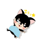 くろチワワのまめちゃんスタンプ♪（個別スタンプ：2）