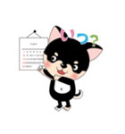 くろチワワのまめちゃんスタンプ♪（個別スタンプ：12）