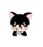 くろチワワのまめちゃんスタンプ♪（個別スタンプ：22）