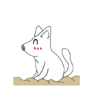 シャム もぐら シロネコ 白猫 毎日つかえる（個別スタンプ：1）
