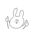 mismatched ears rabbit！！（個別スタンプ：1）