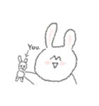 mismatched ears rabbit！！（個別スタンプ：7）