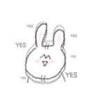 mismatched ears rabbit！！（個別スタンプ：9）