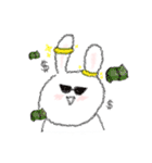 mismatched ears rabbit！！（個別スタンプ：21）