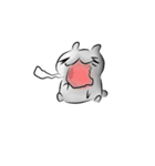 Not a cute rabbit（個別スタンプ：15）