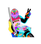 Moto Race Rainbow-colored Riders 31 @02（個別スタンプ：17）