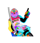 Moto Race Rainbow-colored Riders 31 @02（個別スタンプ：21）