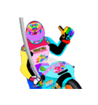 Moto Race Rainbow-colored Riders 31 @02（個別スタンプ：22）