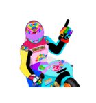 Moto Race Rainbow-colored Riders 31 @02（個別スタンプ：36）