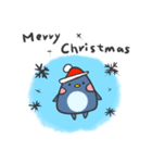 Xmas ！ Santa Penguin and reindeer！（個別スタンプ：1）