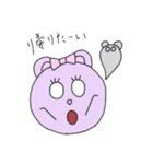 purple bear candy（個別スタンプ：6）