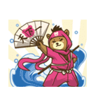 Ninja in pink - kumanosuke（個別スタンプ：30）