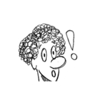 Curly hair people 1（個別スタンプ：4）