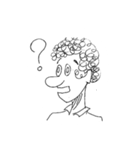 Curly hair people 1（個別スタンプ：5）