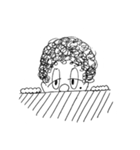 Curly hair people 1（個別スタンプ：6）