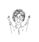 Curly hair people 1（個別スタンプ：13）