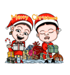 Sister and brother (Merry Christmas)（個別スタンプ：15）