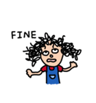 Curly Kid 2（個別スタンプ：18）