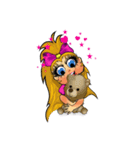 Adopt a Biggles Giggle Girl - I'mHarella（個別スタンプ：7）