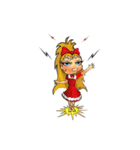 Adopt a Biggles Giggle Girl - I'mHarella（個別スタンプ：17）