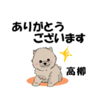 高柳さん用の名前スタンプ・子犬イラスト（個別スタンプ：2）