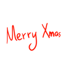 Handwriting Merry Xmas（個別スタンプ：4）