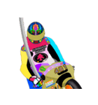 Moto Race Rainbow-colored Riders 461 @02（個別スタンプ：5）