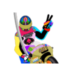 Moto Race Rainbow-colored Riders 461 @02（個別スタンプ：17）