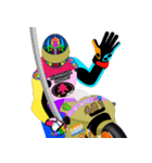 Moto Race Rainbow-colored Riders 461 @02（個別スタンプ：18）