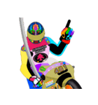 Moto Race Rainbow-colored Riders 461 @02（個別スタンプ：21）
