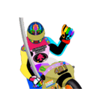 Moto Race Rainbow-colored Riders 461 @02（個別スタンプ：25）