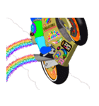 Moto Race Rainbow-colored Riders 461 @02（個別スタンプ：26）